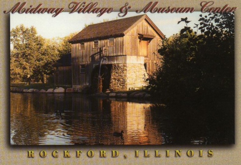 Midway Village  postcard